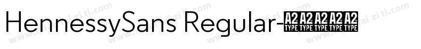 HennessySans Regular字体转换